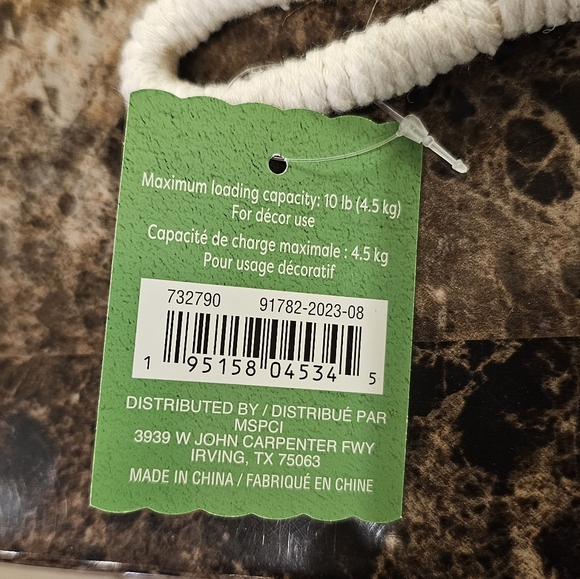 Ashland macrame glass bowl or potted plant hanger - Picture 7 of 10